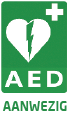AED aanwezig logo